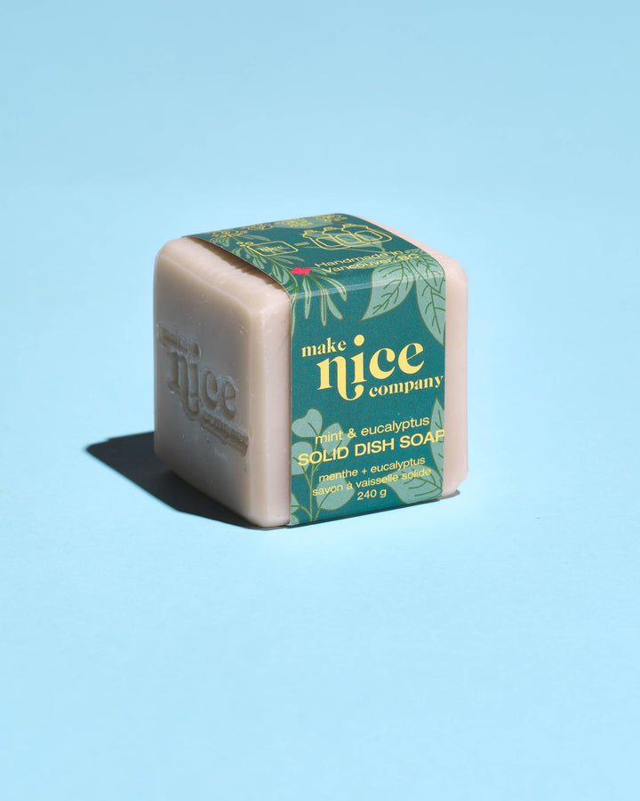 Mint & Eucalyptus Solid Dish Soap Bar