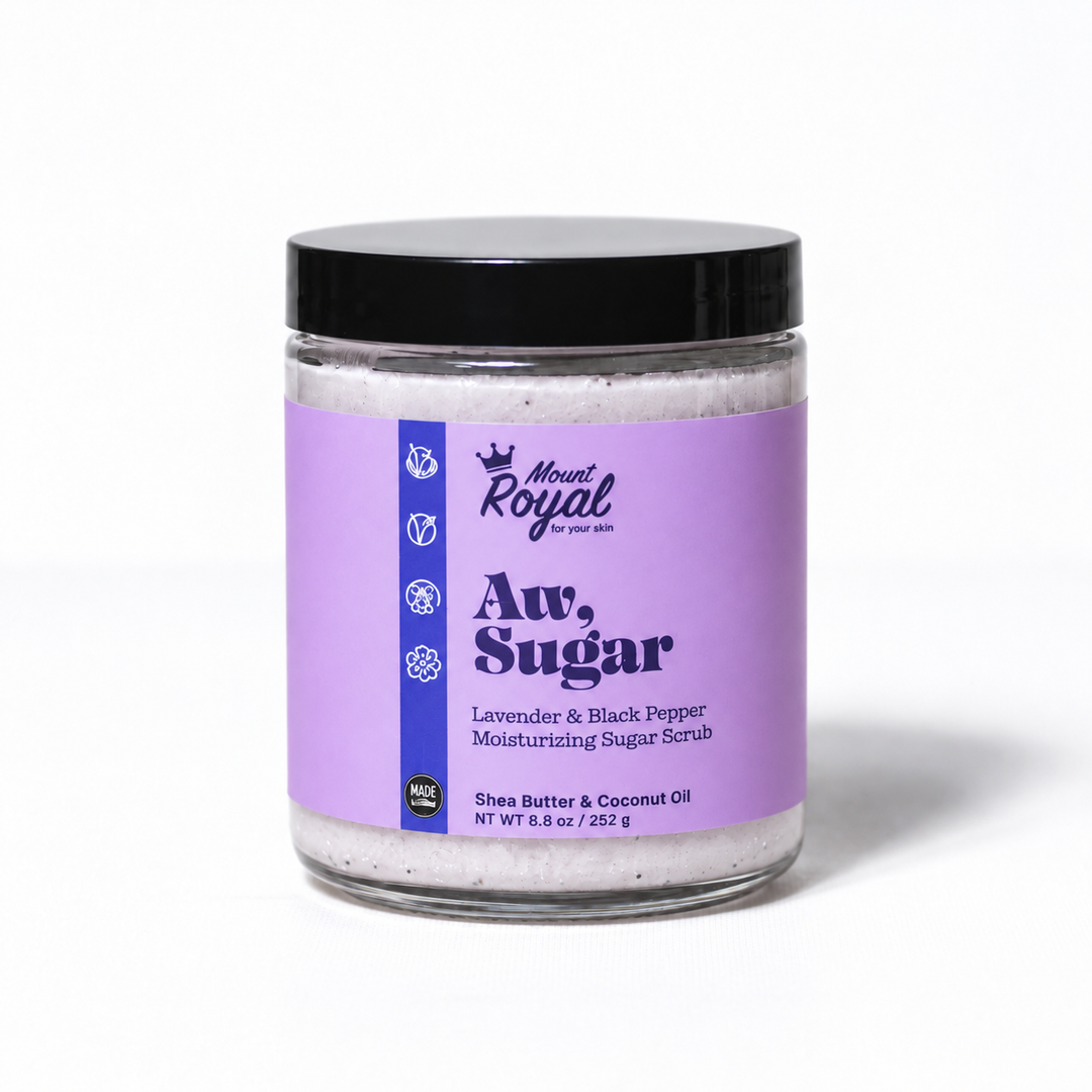 Aw, Sugar- Lavender & Black Pepper Moisturizing Scrub