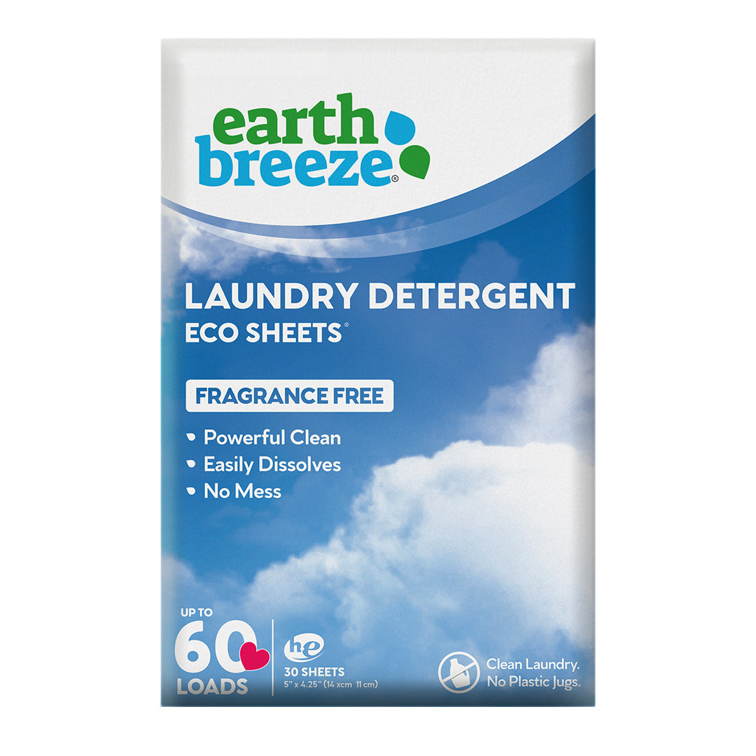 Earth Breeze Laundry Sheets - Fragrance Free