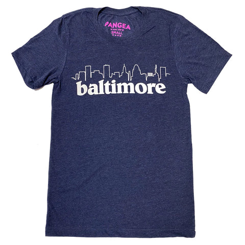 Blue Baltimore Skyline Shirt