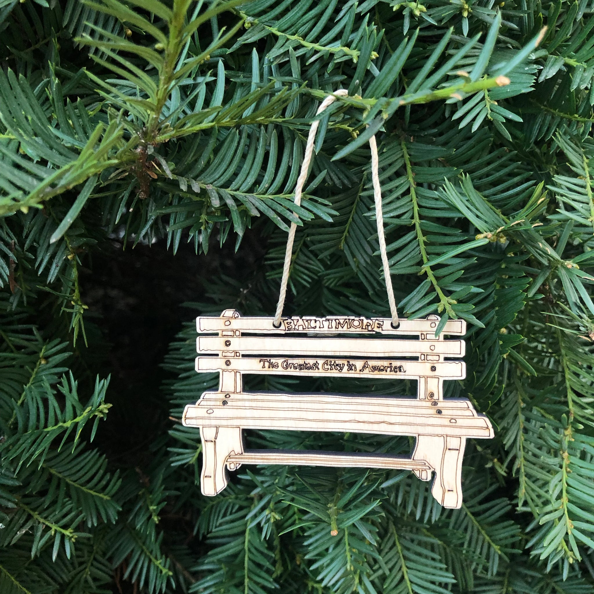 Baltimore Bench Ornament