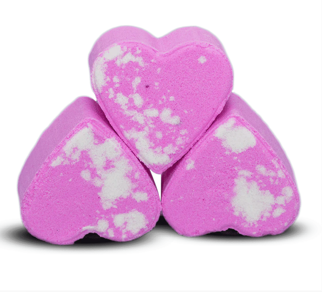 Strawberry Milkshake Heart Bath Bomb