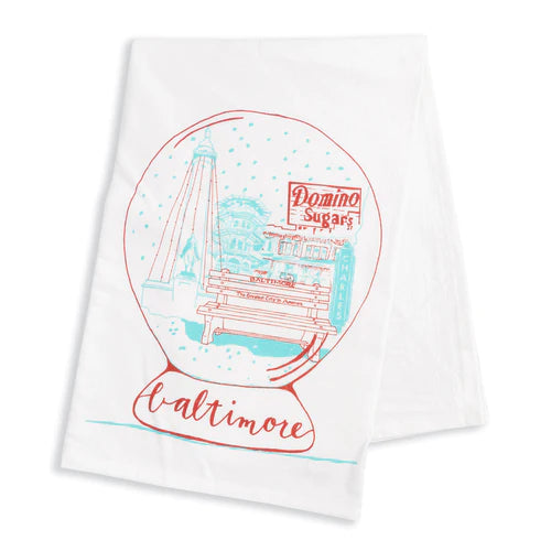 Baltimore Globe Tea Towel
