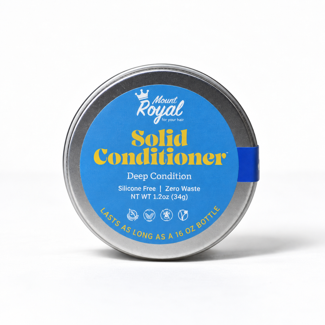 Coconut & Shea Butter- Ultra Conditioning Conditioner Bar in a silver tin
