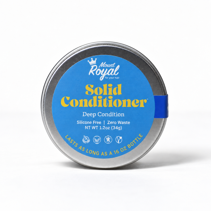 Coconut & Shea Butter- Ultra Conditioning Conditioner Bar in a silver tin