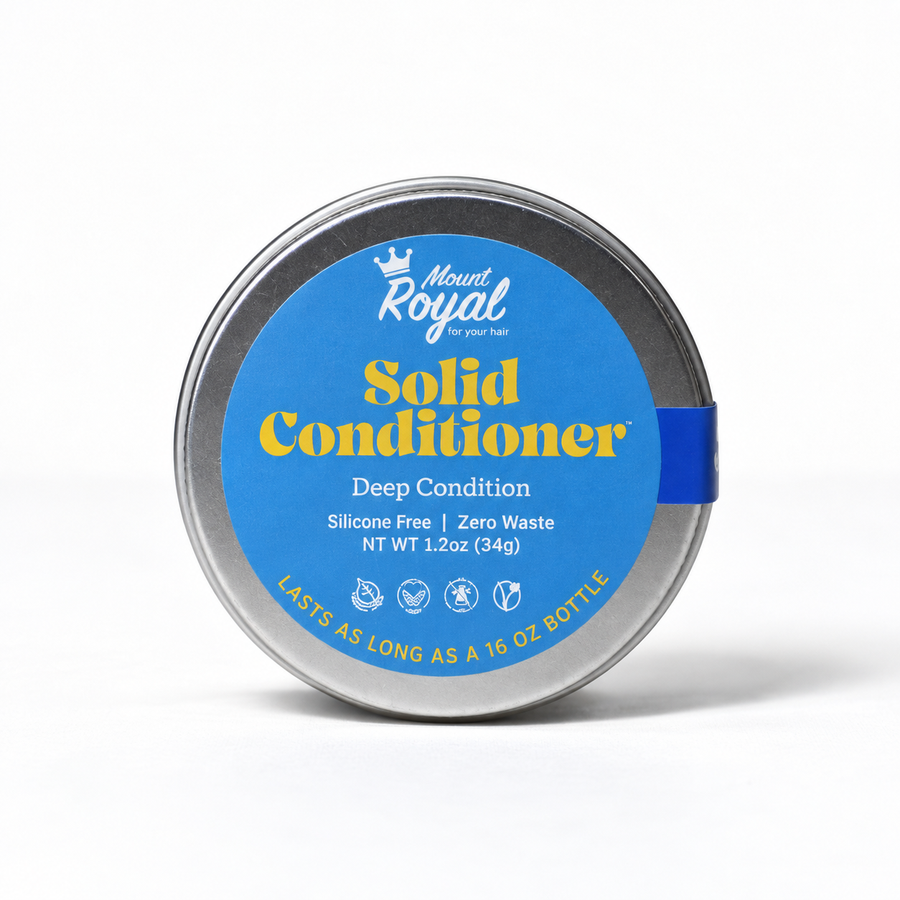 Coconut & Shea Butter- Ultra Conditioning Conditioner Bar in a silver tin