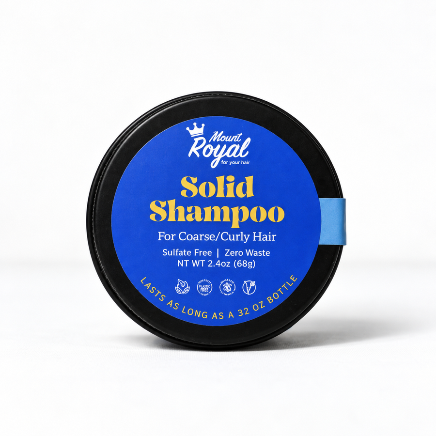 Coconut Milk & Coconut- Coarse & Curly Shampoo Bar in a tin