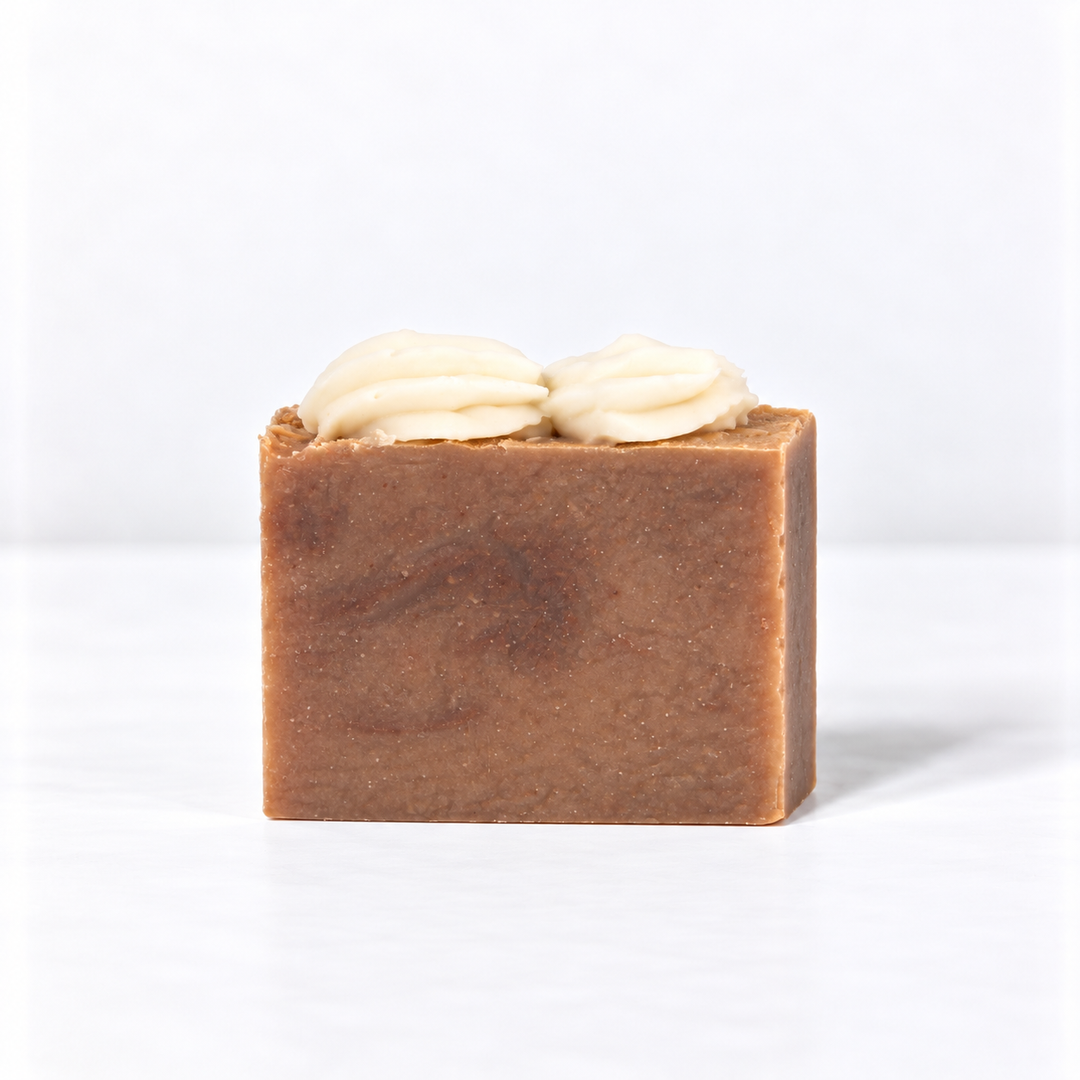 David S. Pumpkins Bar naked bar soap on a white studio background
